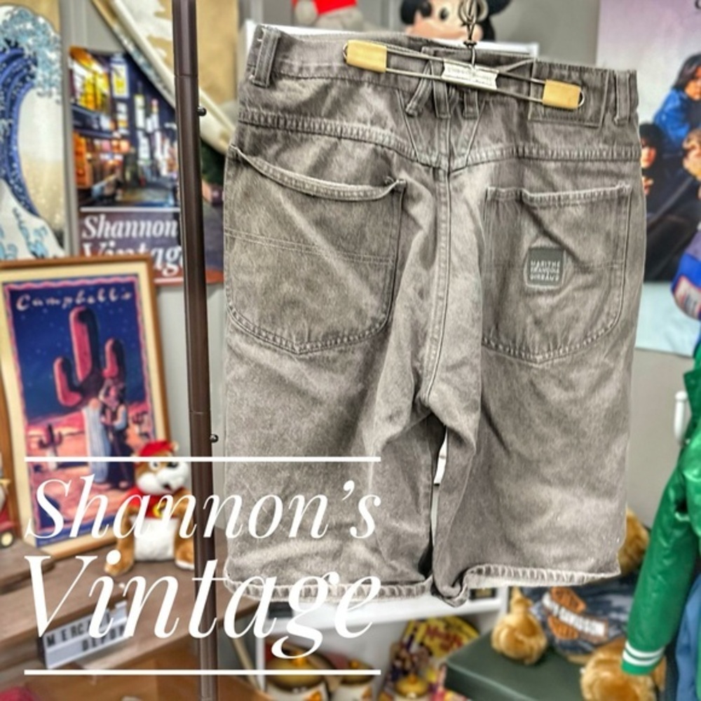 Marithe Francois Girbaud Stonewashed Jean Shorts